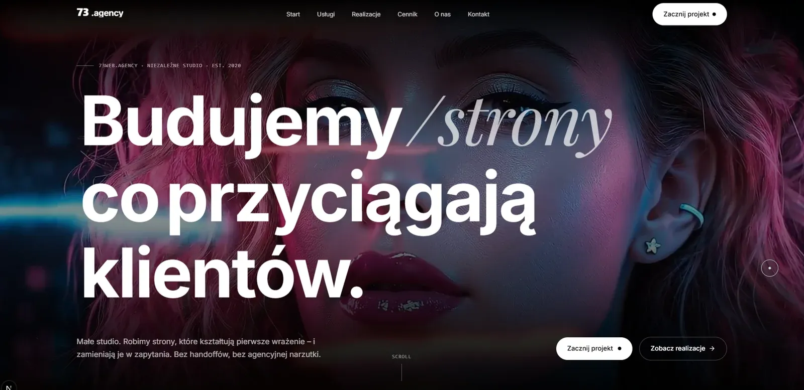 73web.agency – Strona własnego studia