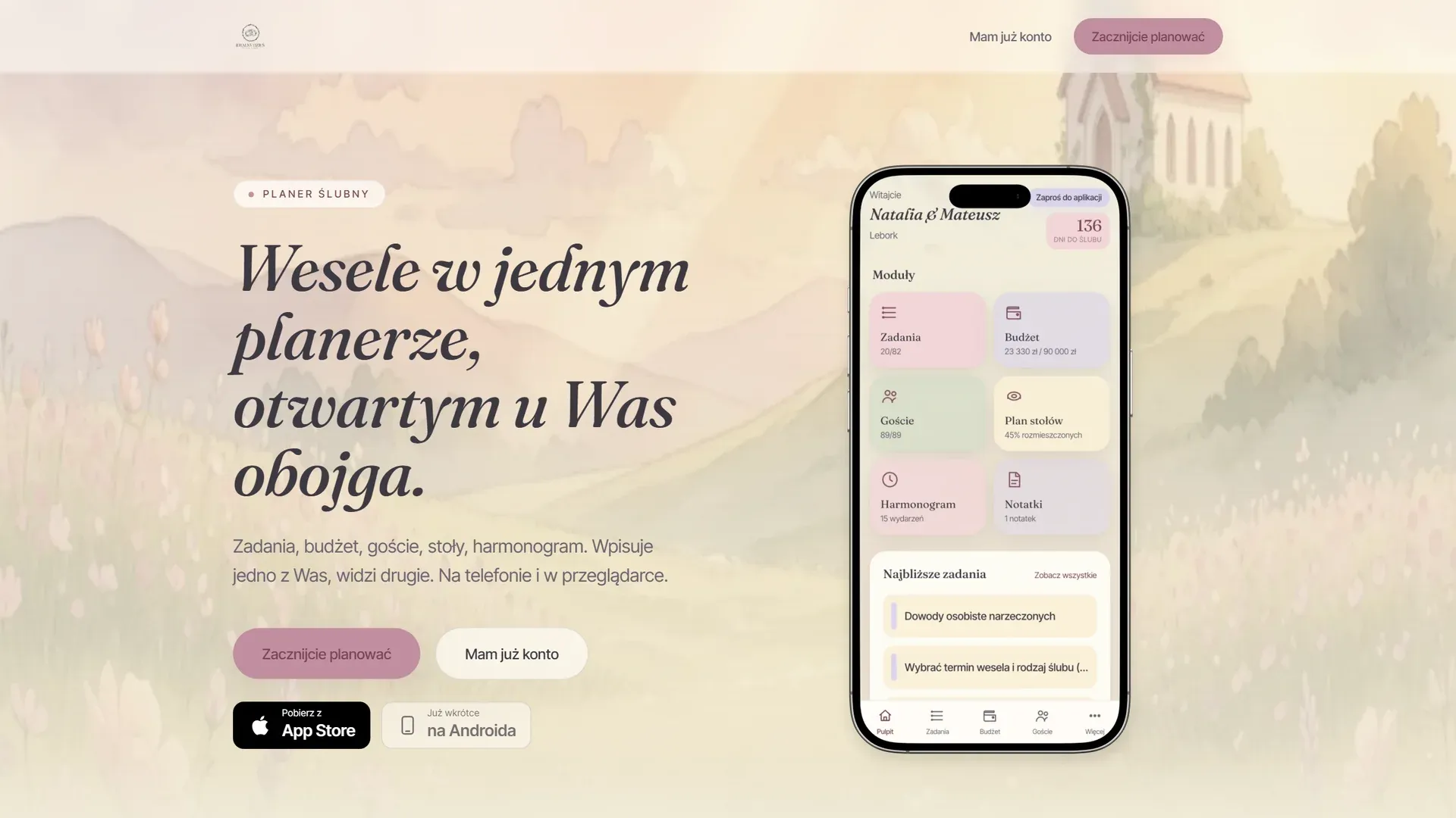 Idealny Dzień – A Wedding Planner for Two